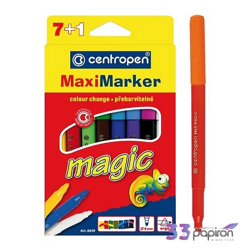 Filctoll készlet Centropen 7+1 Maxi Marker Magic 7+1db színátváltoztatós filccel
