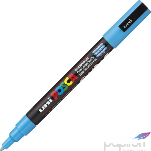 Decormarker UNI-BALL Posca 0,9-1,3mm vízbázisu kék Írószerek UNI-BALL PC-3M BLUE