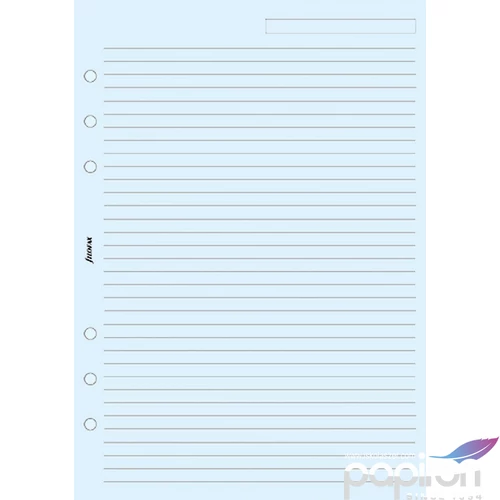 Filofax határidőnapló pótlap Jegyzetlapok vonalas kék papír A5 kalendárium naptárbetét
