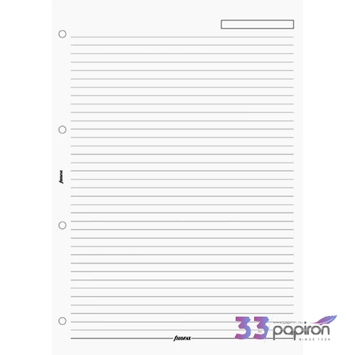Filofax határidőnapló pótlap Jegyzetlapok vonalas fehér papír kalendárium naptárbetét