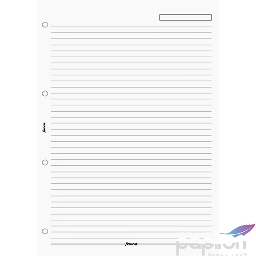 Filofax határidőnapló pótlap Jegyzetlapok vonalas fehér papír A5 kalendárium naptárbetét