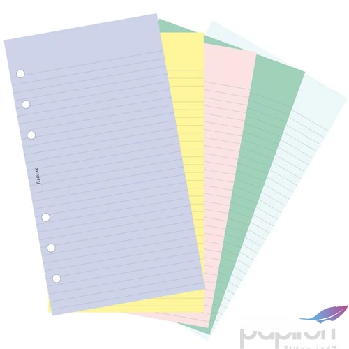 Filofax határidőnapló pótlap Jegyzetlapok vonalas és üres vegyes szí kalendárium naptárbetét