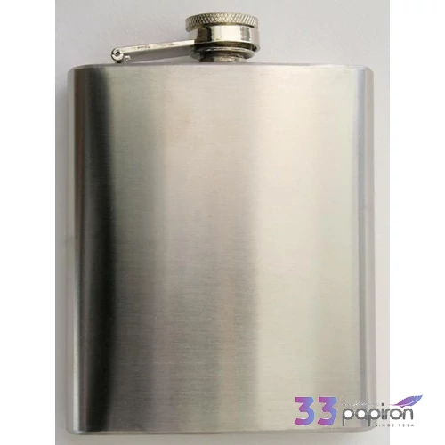 Flaska 4oz mintás fém szálhúzott