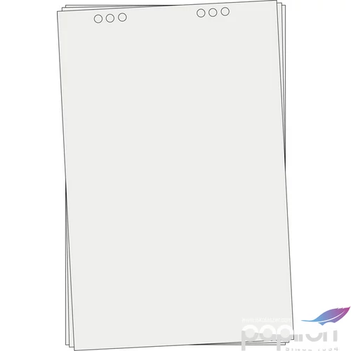 Flipchart papír 68x98cm 5x20lapos tömb,sima lap 5tömb/doboz