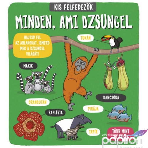 Foglalkoztató füzet dzsungel Kis felfedezők- Minden ami dzsungel Napraforgó könyvek