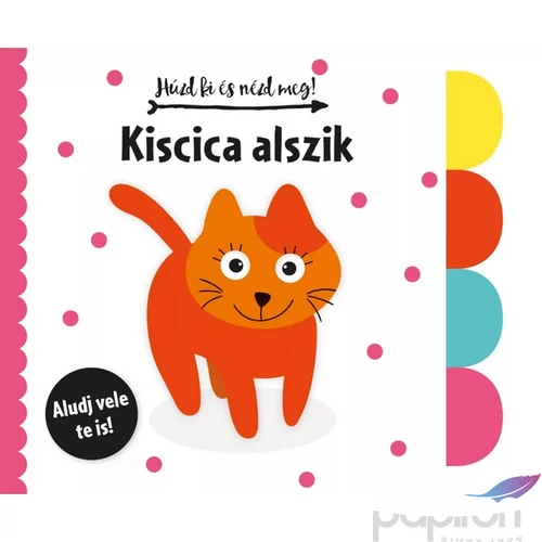 Foglalkoztató füzet Húzd ki és nézd meg-Kiscica alszik Napraforgó könyvek