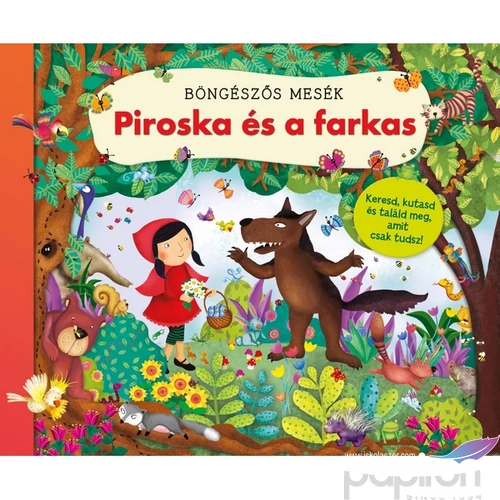 Foglalkoztató könyv Böngészős mesék-Piroska és a farkas Napraforgó könyvek