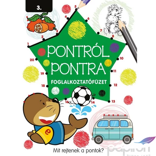 Foglalkoztató könyv Pontról pontra 3. Napraforgó könyvek