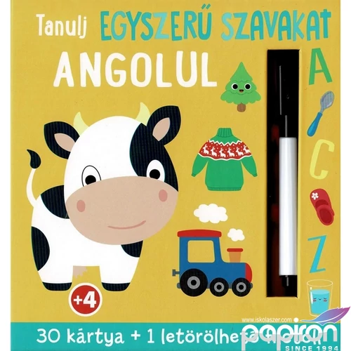 Foglalkoztató könyv Tanulj egyszerű szavakat angolul Napraforgó könyvek