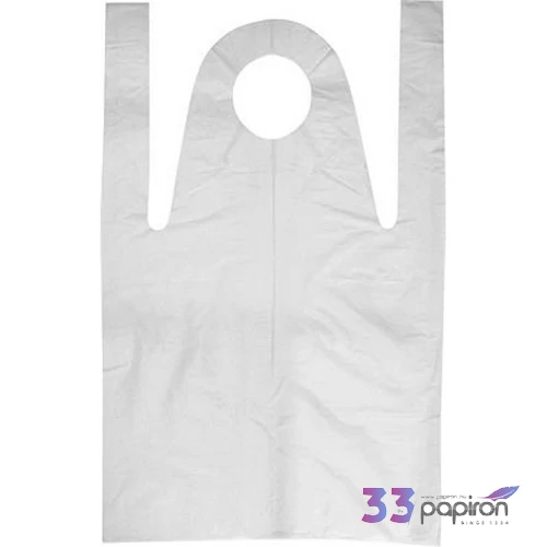 Fóliakötény fehér HDPE tömbösített 80x125