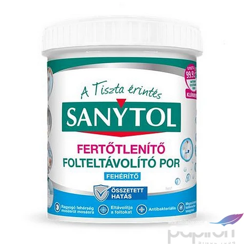 Folteltávolító-és fertőtlenítő por 450g SANYTO fehér ruhákhoz