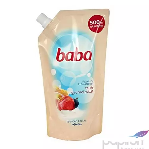 Folyékony szappan Baba 0,5L tej és gyümölcs utántöltő