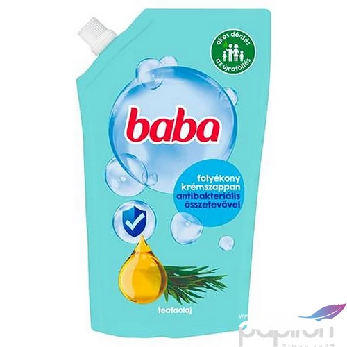 Folyékony szappan utántöltő 0,5 l BABA teafaolajjal
