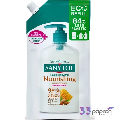 Folyékony szappan utántöltő 500 ml SANYTOL mandula