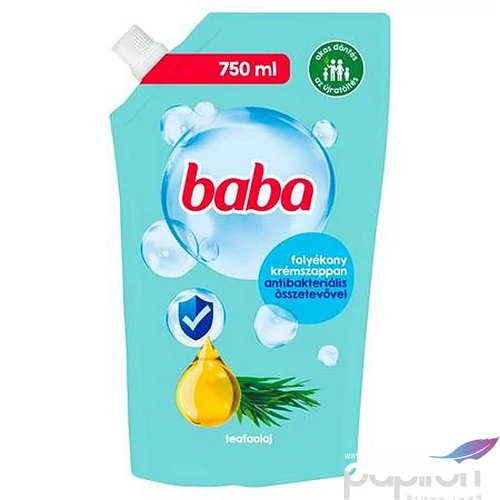 Folyékony szappan utántöltő 750ml BABA teafaolajjal