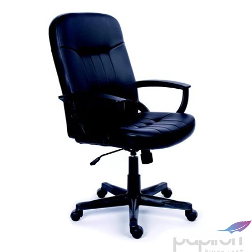 Főnökiszék Mayah Boss fekete bonded bőrborítás BBSZVV17