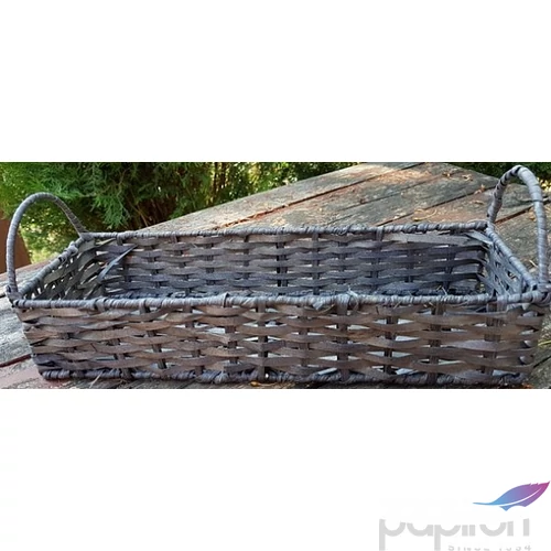 Vessző Fonott tároló tégla alakú füllel 34x12, 5x6, 5cm