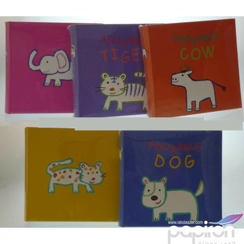 Fotóalbum 10x15cm 200db babás könyvkötött, ablakos, BBM46200/2 BABY12 [5999047371417) LILA