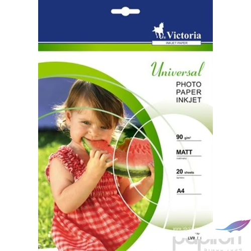 Fotópapír A4 90gr Victoria Universal matt, tintasugaras LVIM00