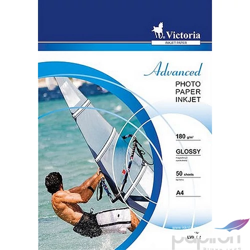 Fotópapír tintasugaras A4 180 g fényes Victoria Advanced 50 lap