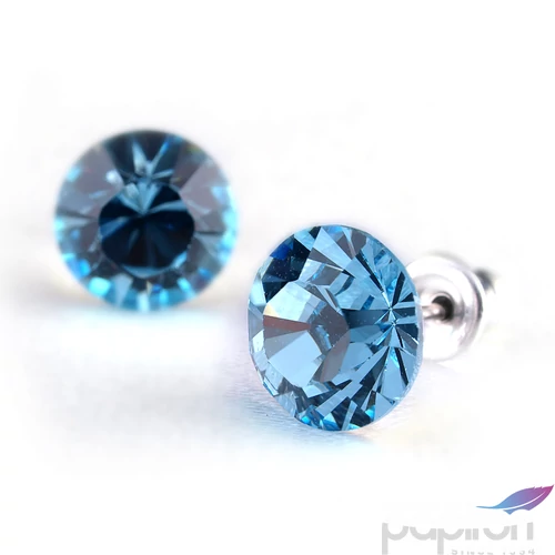 Swarovski fülbevaló Hölgyeknek 1 kristályos aquakék 8mm MADE WITH SWAROVSKI ELEMENTS
