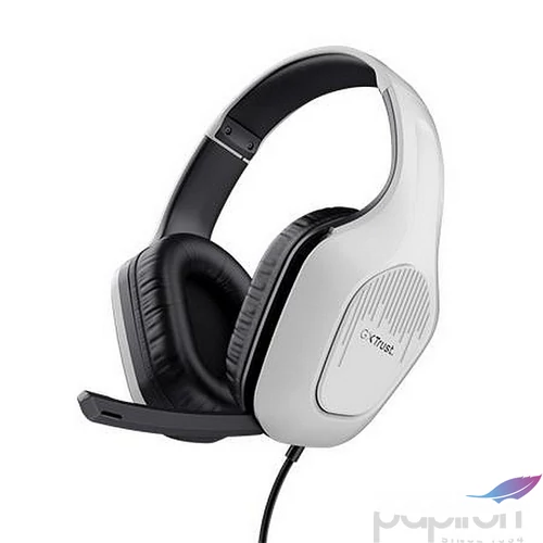 Fülhallgató mikrofonnal gaming TRUST GXT415 Zirox fehér