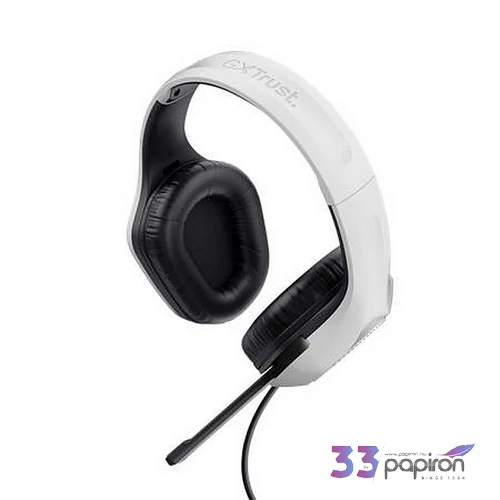 Fülhallgató mikrofonnal gaming TRUST GXT415 Zirox fehér