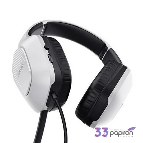 Fülhallgató mikrofonnal gaming TRUST GXT415 Zirox fehér