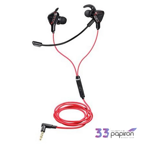 Fülhallgató mikrofonnal gaming TRUST GXT408 Cobra fekete-piros