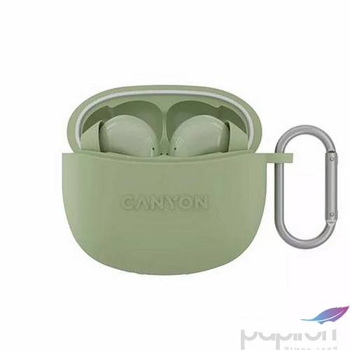 Fülhallgató TWS vezeték nélküli Bluetooth 45780 CANYON TWS-5 zöld
