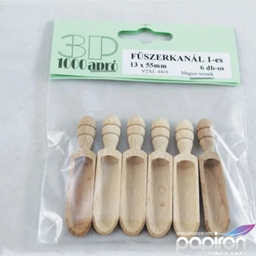 Fűszerkanál 1-es 13x55 mm 6 db/csomag