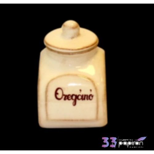 Fűszertartó kerámia antikolt, kézzel festett 7,5x8,5x11,5cm