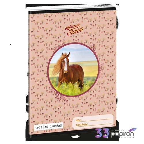 Füzet 12-32 A5 vonalas Ars Una My Sweet Horse (5358) 24 ló 53603494 3.osztályos prémium minőségű fü