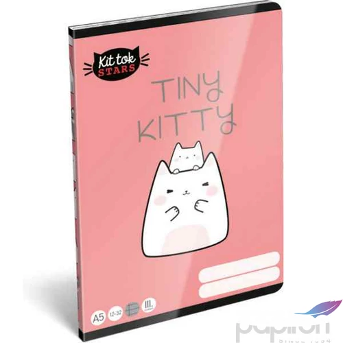 Füzet 12-32 A5 vonalas Lizzy Lollipop Kittok Catto 3.osztályos füzet