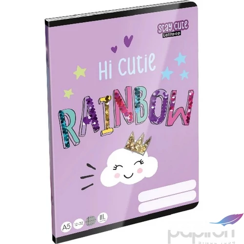 Füzet 12-32 A5 vonalas Lizzy Lollipop Stay Cute Lizzy kollekció