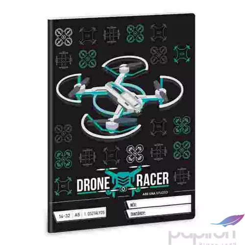 Füzet 14-32 A5 vonalas Ars Una Drone Racer (5131.) 22 53581310 1. osztályos füzet prémium