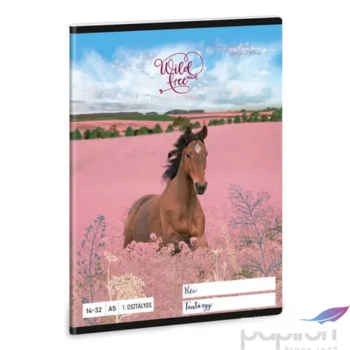Füzet 14-32 A5 vonalas Ars Una Wild and Free (5359) 24 LÓ 53583499 1.osztályos füzet prémium minős