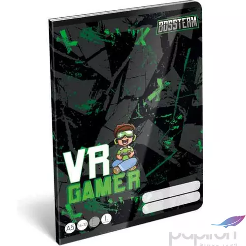 Füzet 14-32 A5 vonalas Lizzy Bossteam Vr Gamer 1. osztályos füzet