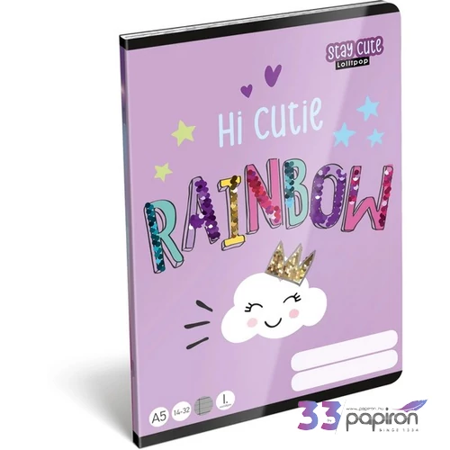 Füzet 14-32 A5 vonalas Lizzy Lollipop Stay Cute Lizzy kollekció