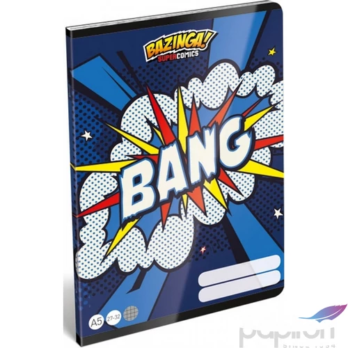 Füzet 27-32 A5 kockás Lizzy Supercomics Bazinga Lizzy kollekció