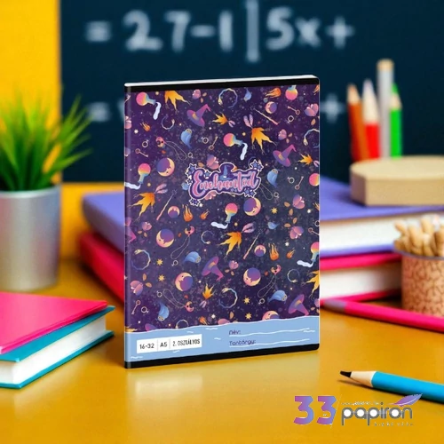 Füzet 16-32 A5 vonalas Ars Una Enchanted (5350) 24 lila 53593498 2.osztályos füzet prémium minős