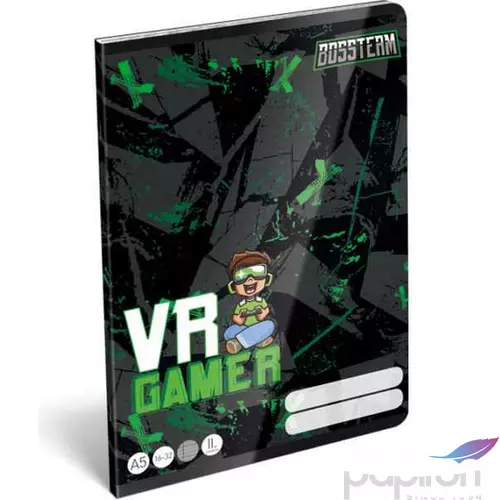 Füzet 16-32 A5 vonalas Lizzy Bossteam Vr Gamer 2. osztályos füzet