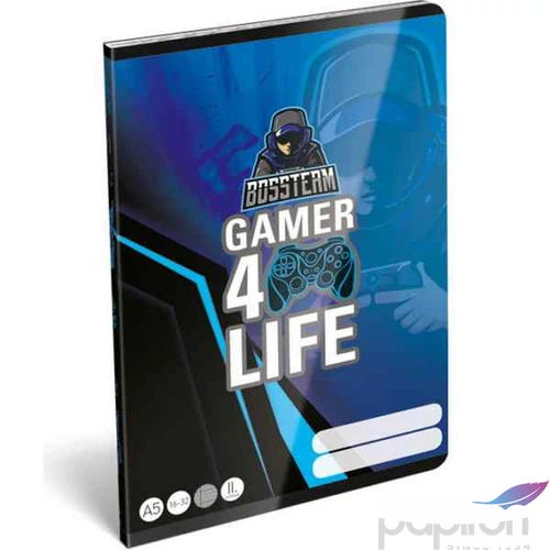 Füzet 16-32 A5 vonalas Lizzy Gamer 4Life 2. osztályos füzet