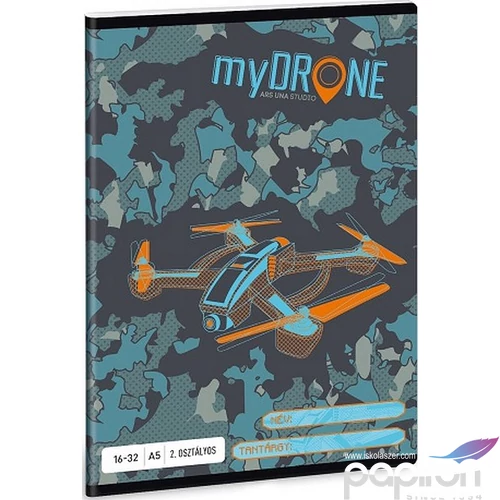 Füzet 16-32 A5 vonalas Ars Una My Drone (892) Drón 19 53593498 2.osztályos füzet prémium minős