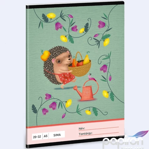 Füzet 20-32 A5 sima Ars Una Apple Pie (5349) 24 süni 53613493 prémium minőségű füzet