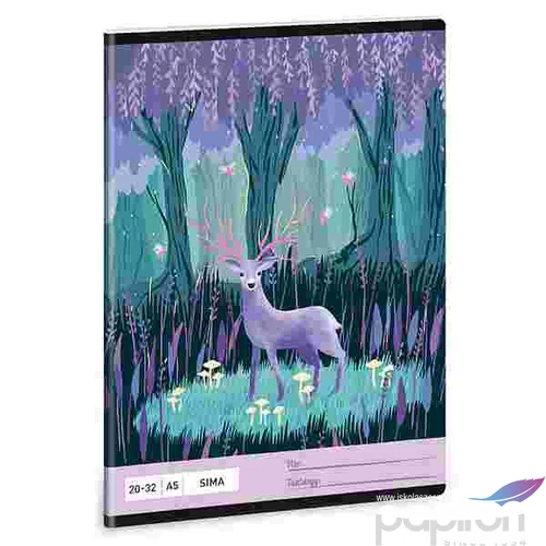 Füzet 20-32 A5 sima Ars Una Midnight Wish (5129) 22 53611291 prémium minőségű füzet