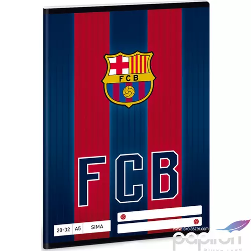 Füzet 20-32 A5 sima Ars Una FC Barcelona - focis 18 93618373 prémium füzet