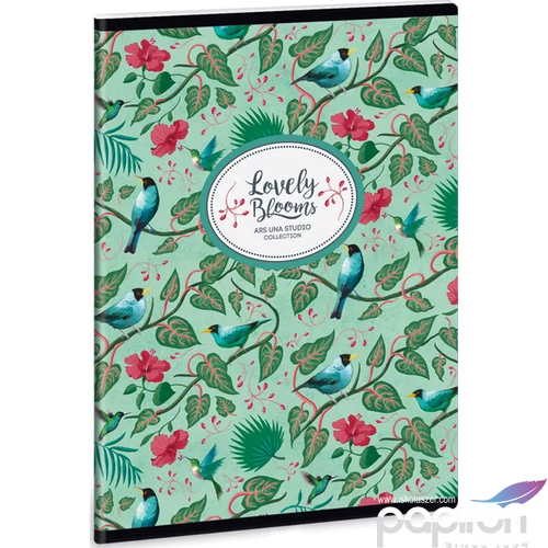 Füzet 20-40 A5 sima Ars Una Chipring Garden Lovely Blooms 18 93158671 prémium minőségű füzet