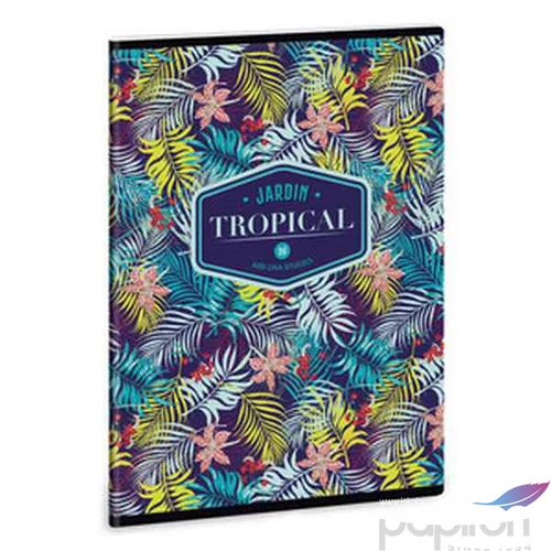 Füzet 20-40 A5 sima Ars Una Tropical lily flower 40lap 19' 93159456 prémium minőségű füzet