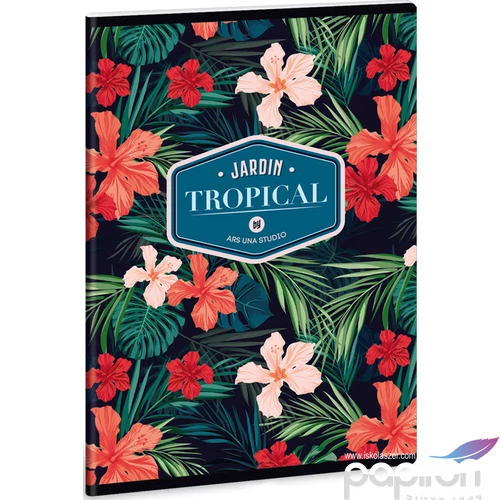 Füzet 20-40 A5 sima Ars Una Tropical Wild (920) 40lap 18' 93159203 prémium minőségű füzet